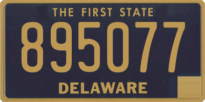 DE license plate 895077