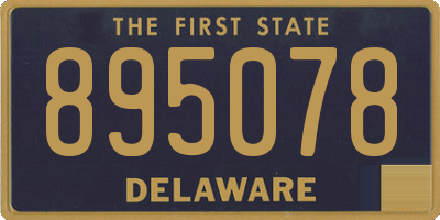DE license plate 895078