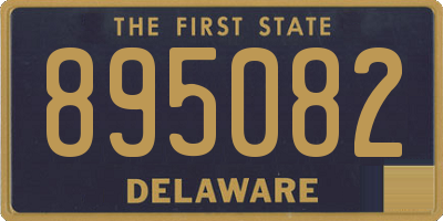DE license plate 895082