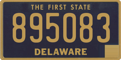 DE license plate 895083