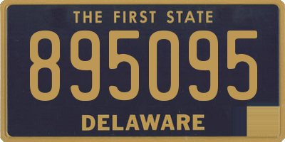 DE license plate 895095