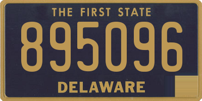 DE license plate 895096