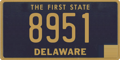 DE license plate 8951