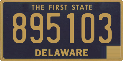 DE license plate 895103