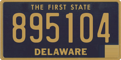 DE license plate 895104