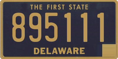 DE license plate 895111