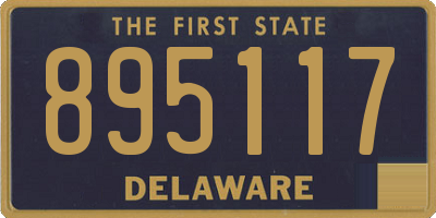 DE license plate 895117
