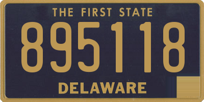 DE license plate 895118