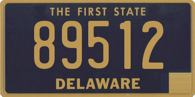DE license plate 89512