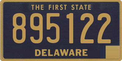 DE license plate 895122