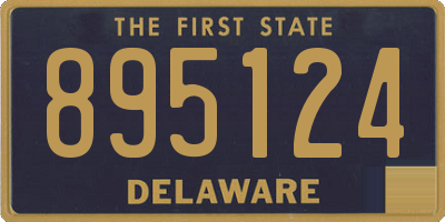 DE license plate 895124