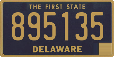 DE license plate 895135