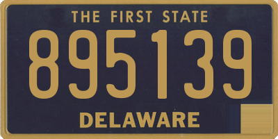 DE license plate 895139