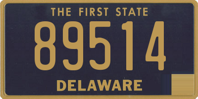 DE license plate 89514