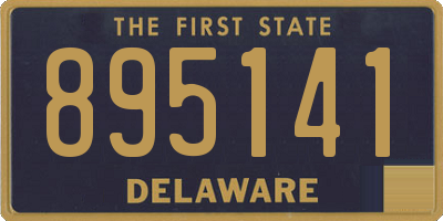 DE license plate 895141