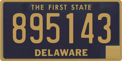 DE license plate 895143