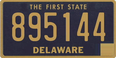 DE license plate 895144