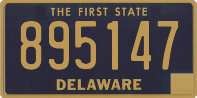 DE license plate 895147