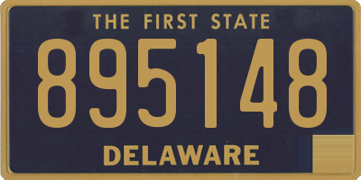 DE license plate 895148