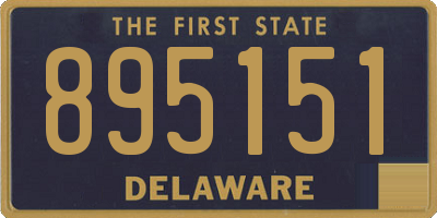 DE license plate 895151
