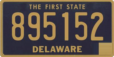 DE license plate 895152