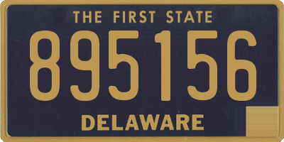 DE license plate 895156