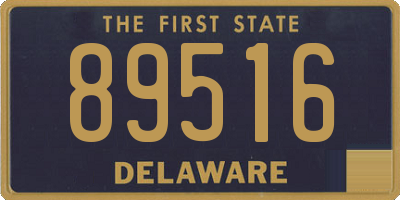 DE license plate 89516