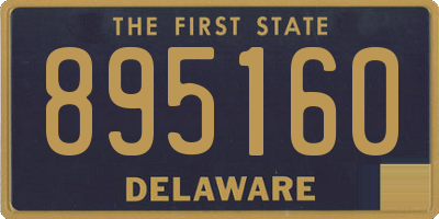DE license plate 895160