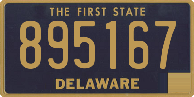 DE license plate 895167