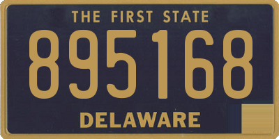 DE license plate 895168