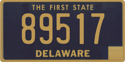 DE license plate 89517