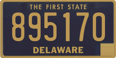 DE license plate 895170