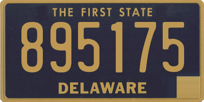 DE license plate 895175