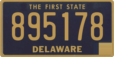 DE license plate 895178