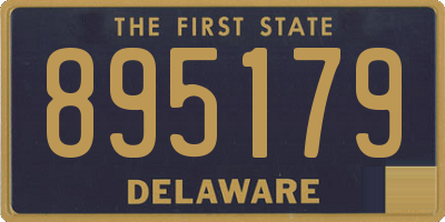 DE license plate 895179