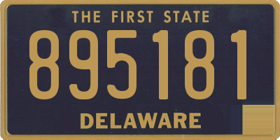 DE license plate 895181