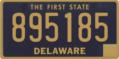 DE license plate 895185