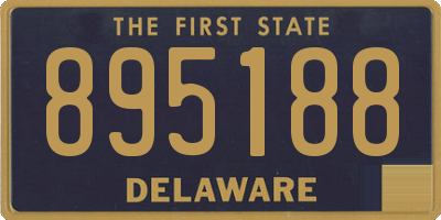 DE license plate 895188