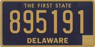 DE license plate 895191