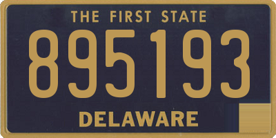 DE license plate 895193
