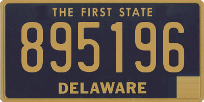 DE license plate 895196
