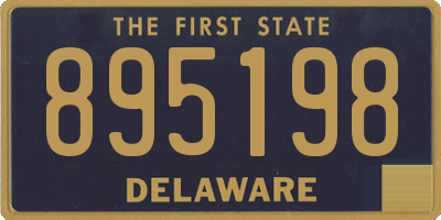 DE license plate 895198