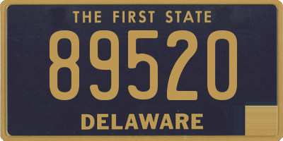 DE license plate 89520