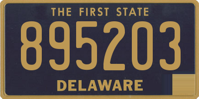 DE license plate 895203