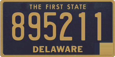 DE license plate 895211
