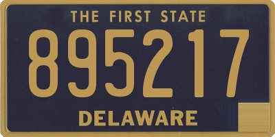 DE license plate 895217
