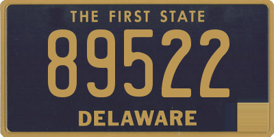 DE license plate 89522