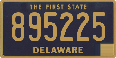 DE license plate 895225