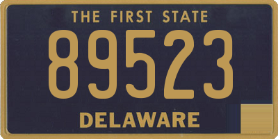 DE license plate 89523