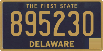 DE license plate 895230